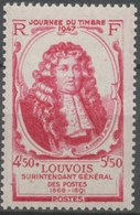 Journée Du Timbre. Michel Le Tellier, Marquis De Louvois.  4f.50+5f.50 Rose Carminé Neuf Luxe ** Y779 - Ungebraucht