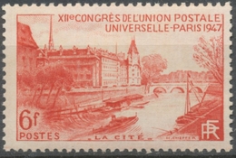 12e Congrès De L'Union Postale Universelle, à Paris. La Cité.  6f. Rouge Neuf Luxe ** Y782 - Unused Stamps