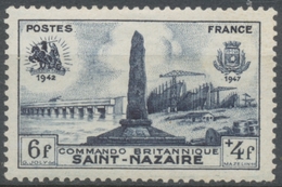 5e Anniversaire Débarquement Britannique à Saint-Nazaire. Monument Commémoratif.  6f. + 4f. Neuf Luxe ** Y786 - Unused Stamps