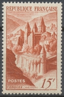 Abbaye De Conques.  15f. Brun-orange Neuf Luxe ** Y792 - Unused Stamps