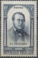 Centenaire De La Révolution De 1848. Pierre Joseph Proudhon (1809-1865) 6f. + 5f. Bleu-noir Neuf Luxe ** Y799 - Unused Stamps