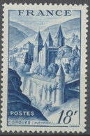 Abbaye De Conques. Type De 1947 (no 792). 18f. Bleu (792) Neuf Luxe ** Y805 - Unused Stamps