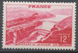 Barrage De Génissiat.  12f. Rose Carminé Neuf Luxe ** Y817 - Unused Stamps