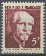 Transfert, Au Panthéon Des Cendres De Célébrités. Paul Langevin. 5f. Brun-rouge Neuf Luxe ** Y820 - Unused Stamps