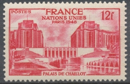 Assemblée Générale Des Nations Unies, à Paris. Palais De Chaillot.  12f. Rouge Carminé Neuf Luxe ** Y818 - Unused Stamps
