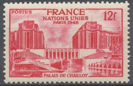 Assemblée Générale Des Nations Unies, à Paris. Palais De Chaillot.  12f. Rouge Carminé Neuf Luxe ** Y818 - Neufs