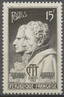 Congrès International De Télégraphie Et Téléphonie, à Paris. F. Arago Et Ampère  15f. Brun-noir Neuf Luxe ** Y845 - Ungebraucht