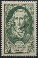 Célébrités Du XVIIIe Siècle Charles De Secondat, Baron De La Brède Et De Montesquieu. 5f. + 1f. Neuf Luxe ** Y853 - Neufs