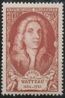 Célébrités Du XVIIIe Siècle (I) Antoine Watteau. 10f. + 3f. Brun-rouge Neuf Luxe ** Y855 - Unused Stamps