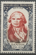 Célébrités Du XVIIIe Siècle (II).  Georges Jacques Danton  12f. + 5f. Brun-rouge. Neuf Luxe ** Y870 - Nuovi