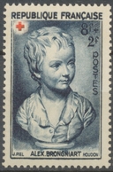 Au Profit De La Croix-Rouge.Portrait De Brongniart Enfant, Houdon (1741-1828) 8f.+2f. Bleu-gris. Neuf Luxe ** Y876 - Nuevos