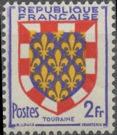 Armoiries De Provinces (V) Touraine. 2f. Outremer, Carmin, Noir Et Jaune. Neuf Luxe ** Y902 - Neufs