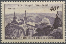 Monuments Et Sites. Pic Du Midi De Bigorre Et Observatoire. 40f. Violet Foncé. Neuf Luxe ** Y916 - Neufs