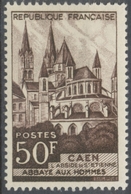 Monuments Et Sites. Abbaye Aux Hommes, Caen. 50f. Brun-noir. Neuf Luxe ** Y917 - Neufs
