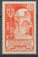 14e Centenaire De L'abbaye Sainte-Croix De Poitiers. 15f. Vermillon. Neuf Luxe ** Y926 - Neufs