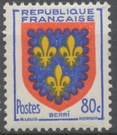 Armoiries De Provinces (VI) Berri. 80c. Outremer, Rouge Et Jaune. Neuf Luxe ** Y959 - Neufs