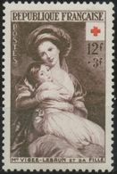 Au Profit De La Croix-Rouge. Marie-Louise Elisabeth Vigée-Le Brun Et Sa Fille 12f. + 3f. Brun. Neuf Luxe ** Y966 - Unused Stamps