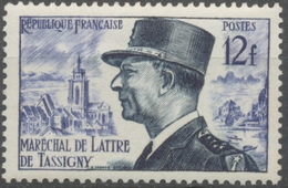 Maréchal De Lattre De Tassigny. Type De 1952 (no 920) 12f. Bleu-violet Et Bleu-noir. Neuf Luxe ** Y982 - Neufs