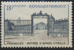 Grille D'entrée Du Château De Versailles. Type De 1952 (no 939) 18f. Brun-lilas, Bleu-noir Et Bleu. Neuf Luxe ** Y988 - Nuevos