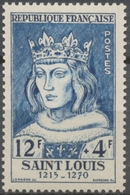 Célébrités Du XIIIe Au XXe. Louix IX, Saint-Louis. Roi De France De 1226 à 1270 12f. + 4f. Bleu. Neuf Luxe ** Y989 - Ungebraucht