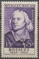 Célébrités Du XIIIe Au XXe. Jacques-Bénigne Bossuet. 250° Anniversaire De Sa Mort 15f. + 5f. Neuf Luxe ** Y990 - Nuovi