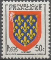 Armoiries De Provinces (VII) Maine. 50c. Brun-noir, Rouge, Outremer Et Jaune. Neuf Luxe ** Y999 - Unused Stamps