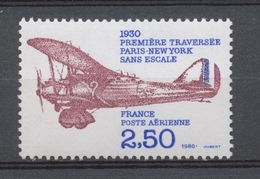 Paris-New York Sans Escale Coste Et Bellonte PA 2f50 Bleu,rouge/brun N** YA53 - 1960-.... Nuevos
