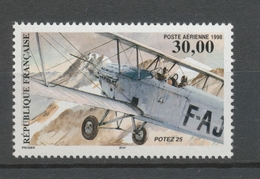 Biplan Potez 25. PA N°62 30f Multicolore N** YA62 - 1960-.... Ungebraucht