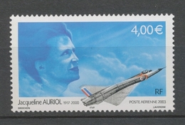 Hommage à L'aviatrice Jacqueline Auriol(1917-2000) PA N°66 4€ Multicolore N** YA66 - 1960-.... Ungebraucht