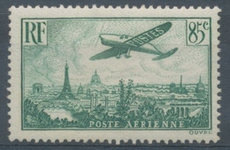 Avion Survolant Paris PA N°8 85c Vert Foncé N** YA8 - 1927-1959 Ungebraucht