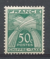 Type Gerbes. N°69 50c. Vert N** YX69 - 1859-1959 Postfris