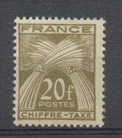 Type Gerbes. N°77 20f. Brun-olive N** YX77 - 1859-1959 Postfris