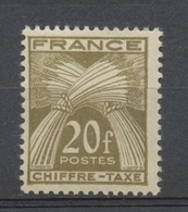 Type Gerbes. N°77 20f. Brun-olive N** YX77 - 1859-1959 Neufs