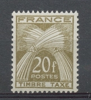 Type Gerbes. N°87 20f.brun-olive N** YX87 - 1859-1959 Mint/hinged