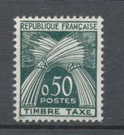 Type Gerbes.Légende REPUBLIQUE FRANCAISE TIMBRE TAXE. N°93 50c. Vert Foncé N** YX93 - 1960-.... Nuevos