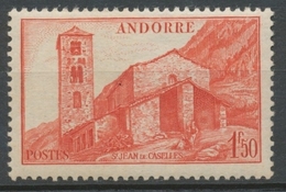 Andorre Français N°102, 1f.50 Rouge-orange NEUF** ZA102 - Nuevos