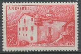 Andorre Français N°104, 2f.40 Rose-carmin NEUF** ZA104 - Neufs