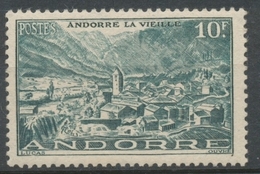 Andorre Français N°112, 10f. Vert NEUF** ZA112 - Unused Stamps