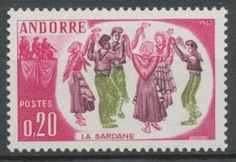 Andorre FR N°166 20c Lilas-rose/vio-brun/olive N** ZA166 - Ungebraucht