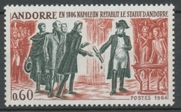 Andorre FR N°168 60c Rouge-brun/vert-noir N** ZA168 - Ungebraucht