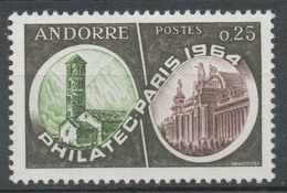 Andorre FR N°171 25c Olive Foncé/lilas-brun/vert N** ZA171 - Nuevos