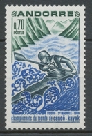 Andorre FR N°196 70c Bleu/ardoise/vert-bleu N** ZA196 - Unused Stamps