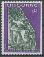 Andorre FR N°207 40c. Violet Et Gris-vert N** ZA207 - Nuevos