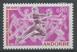 Andorre FR N°209 80c Lilas-rose Et Violet N** ZA209 - Ongebruikt