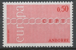 Andorre Français N°212 50c. Rouge NEUF** ZA212 - Unused Stamps