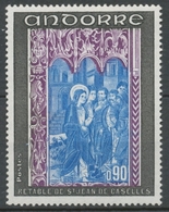 Andorre FR N°216 90c Noir/violet/bleu N** ZA216 - Unused Stamps