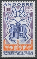 Andorre FR N°239 1f. Bleu/violet/orange N** ZA239 - Nuevos