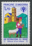 Andorre FR N°279 1f70 Dessin D'enfant N** ZA279 - Unused Stamps