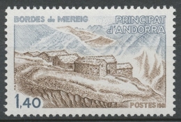 Andorre Français N°291 1f.40 Bleu Et Brun N** ZA291 - Unused Stamps