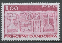 Andorre FR N°322 1f. Brun-rose/brun-rouge N** ZA322 - Unused Stamps